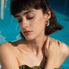 Gemstone Hoops