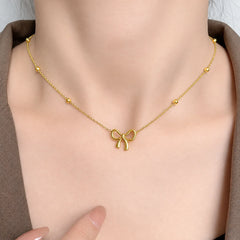 Bow Necklace